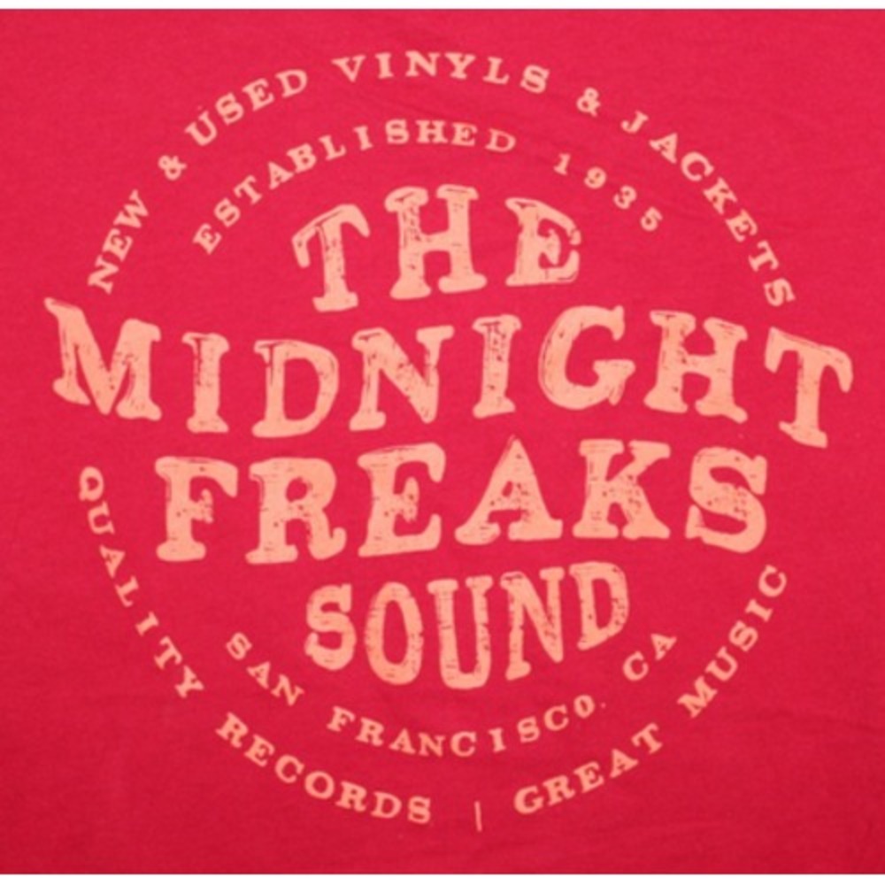 Cotton On T-Bar Midnight Freaks Sound T Shirt XS Red San Francisco Graphic Tee